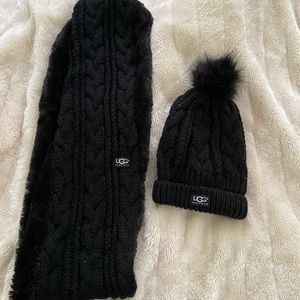 UGG hat and scarf